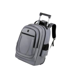 Trolley Backpack Ultra-light Trolley Bag Large Capacity Single-directional Wheel (Option: Gray A-16inch)